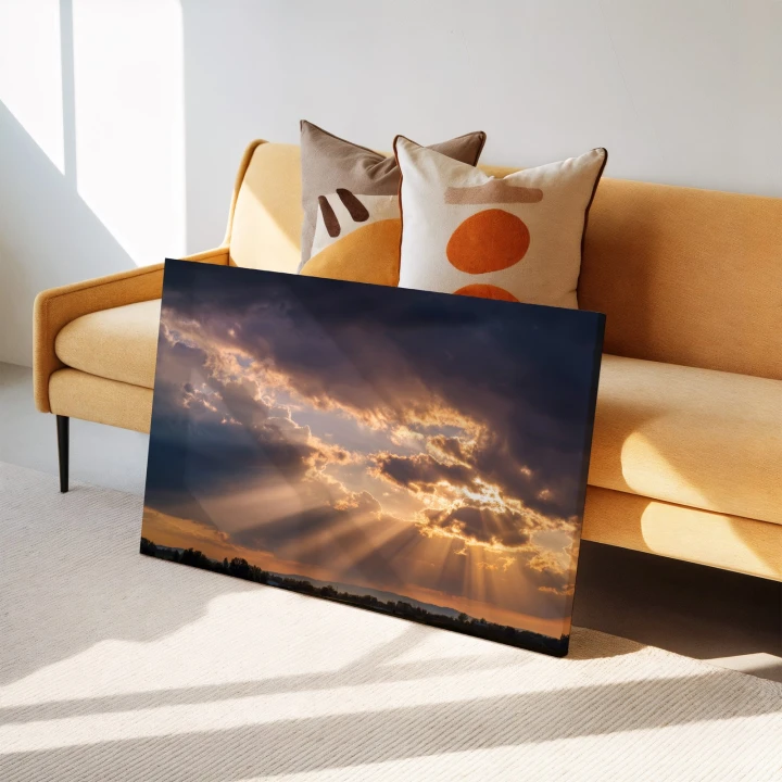 Obraz na płótnie canvas Zachód słońca realistyczny