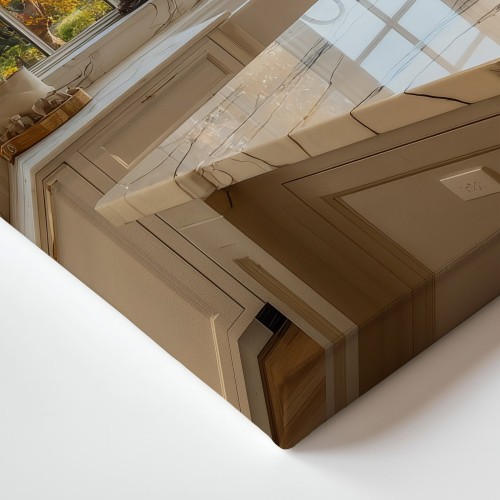 Obraz na płótnie canvas Kuchnia z wyspą realistyczny