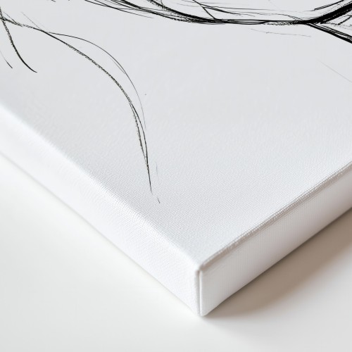 Obraz na płótnie canvas Kobieca twarz line-art