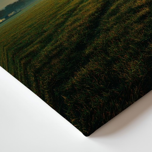 Obraz na płótnie canvas Wschód nad polem realistyczny