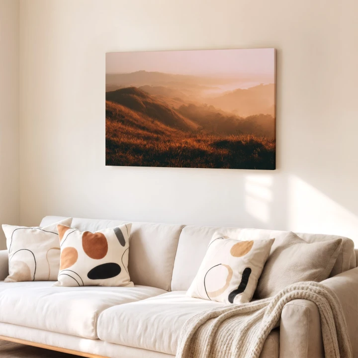 Obraz na płótnie canvas Złote wzgórza realistyczny