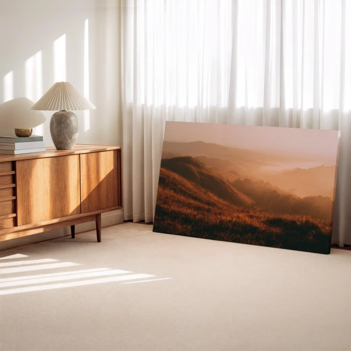 Obraz na płótnie canvas Złote wzgórza realistyczny
