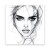 Obraz na płótnie canvas Portret kobiety line-art