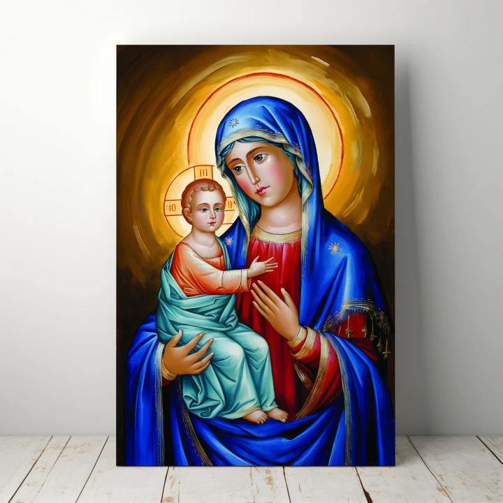 Obraz na płótnie canvas Matka Boska z Jezusem malarski