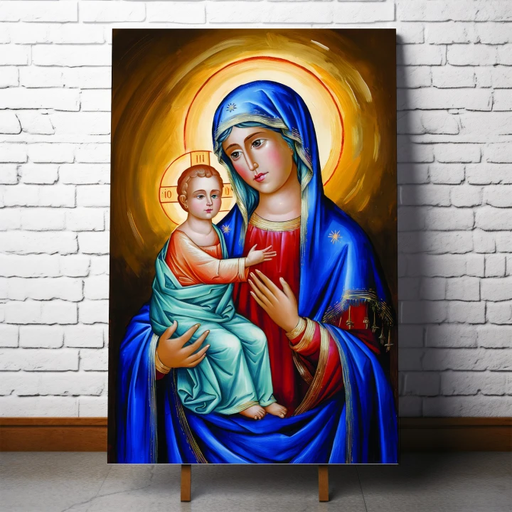 Obraz na płótnie canvas Matka Boska z Jezusem malarski